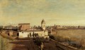 Rome la Trinita dei Monti Vue de la Villa Médicis Jean Baptiste Camille Corot